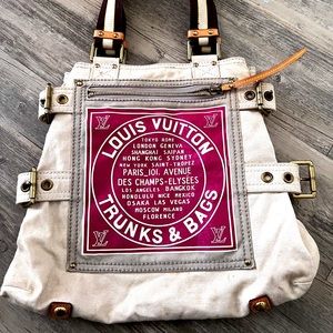Louis Vuitton canvas globe tote